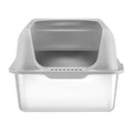 Stainless Steel Cat Litter Box XL 152mm Deep Enclosed Odour-Free