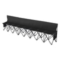 8 Seat Portable Folding Sport Bench Outdoor Camping Chair with Carry Bag
