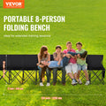 8 Seat Portable Folding Bench Outdoor Camping Chair Carry Bag