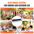 8 Seat Portable Folding Bench Outdoor Camping Chair Carry Bag