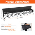 8 Seat Portable Folding Bench Outdoor Camping Chair Carry Bag