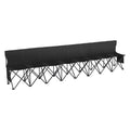 8 Seat Portable Folding Bench Outdoor Camping Chair Carry Bag