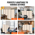 4 Panel Room Divider Folding Privacy Screen Partition Beige