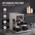 12 Cups Commercial Drip Coffee Maker with 3 Glass Carafes and 3 Warmers