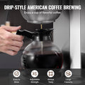 12 Cup Commercial Drip Coffee Maker 3 Glass Carafes 3 Warmers