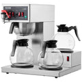 12 Cup Commercial Drip Coffee Maker 3 Glass Carafes 3 Warmers