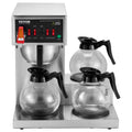 12 Cup Commercial Drip Coffee Maker 3 Glass Carafes 3 Warmers