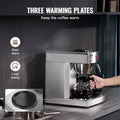 12 Cup Commercial Drip Coffee Maker 3 Glass Carafes 3 Warmers