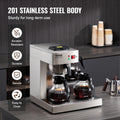 12 Cup Commercial Drip Coffee Maker 3 Glass Carafes 3 Warmers