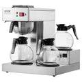 12 Cup Commercial Drip Coffee Maker 3 Glass Carafes 3 Warmers