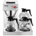 12 Cup Commercial Drip Coffee Maker 3 Glass Carafes 3 Warmers