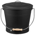Ash Bucket 4 Piece Set 9.8L Metal Fireplace Wood Stove Fire Pit