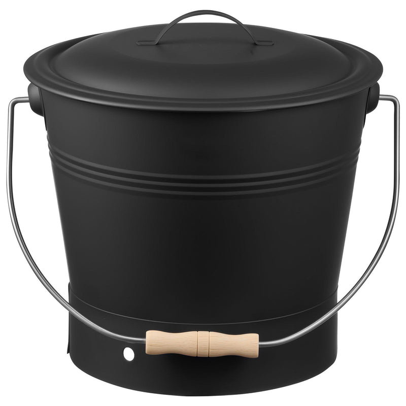 Ash Bucket 4 Piece Set 9.8L Metal Fireplace Wood Stove Fire Pit