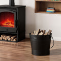 Ash Bucket 4 Piece Set 9.8L Metal Fireplace Wood Stove Fire Pit