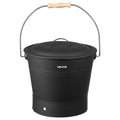 Ash Bucket 4 Piece Set 9.8L Metal Fireplace Wood Stove Fire Pit