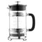 French Press Coffee Maker 1L Borosilicate Glass Stainless Steel