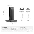 Glass Clamp, 10 PCS Square Glass Railing Bracket for 0.31 
