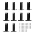 Glass Clamp 10PCS Square Railing Bracket 304 Stainless Steel Tempered