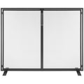 Fireplace Screen 1 Panel Door 990x780mm Iron Mesh Spark Guard