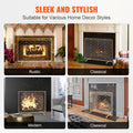 980x758mm Fireplace Screen 1-Panel Iron Mesh Spark Guard Gold