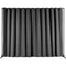 Room Divider 8ft x 10ft Portable Panel Wheels Black Privacy Screen