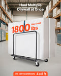 Drywall Cart Dolly 816kg Steel Panel Truck 12.5mm Swivel Casters
