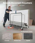 Drywall Cart Dolly 816kg Steel Panel Truck 12.5mm Swivel Casters
