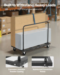Drywall Cart Dolly 816kg Steel Panel Truck 12.5mm Swivel Casters