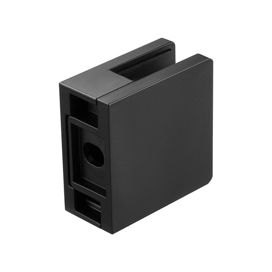 40x Square Glass Clamp Bracket 0.31-0.47" Stainless Steel Black