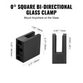 40x Square Glass Clamp Bracket 0.31-0.47