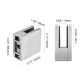 Glass Clamp, 4 PCS Square Glass Railing Bracket for 0.31 