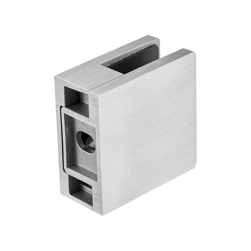 Glass Clamp 4pc Square Stainless Steel Railing Bracket 8-12mm