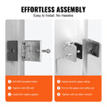 Glass Clamp 4pc Square Stainless Steel Railing Bracket 8-12mm
