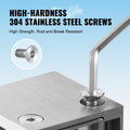 Glass Clamp 4pc Square Stainless Steel Railing Bracket 8-12mm