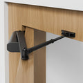 Automatic Door Closer 85kg Heavy Duty Hydraulic Buffer Cast Aluminum Black