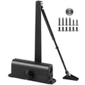 Automatic Door Closer 85kg Heavy Duty Hydraulic Buffer Cast Aluminum Black