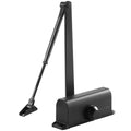 Automatic Door Closer 85kg Heavy Duty Hydraulic Buffer Cast Aluminum Black