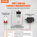 VFD 7.5KW 10HP 1 Phase to 3 Phase 220V-240V Variable Frequency Drive