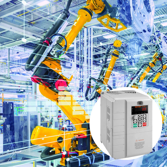 Variable Frequency Drive VFD 10HP, 7.5KW, 34A, 1 Phase 220V-240V Input to 3 Phase 220V-240V Output Variable Frequency Drive, 0-400Hz VFD for AC Motor Speed Control