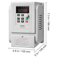 VFD 2.2KW 10A 3HP Variable Frequency Drive for 3-Phase Motor Speed Control