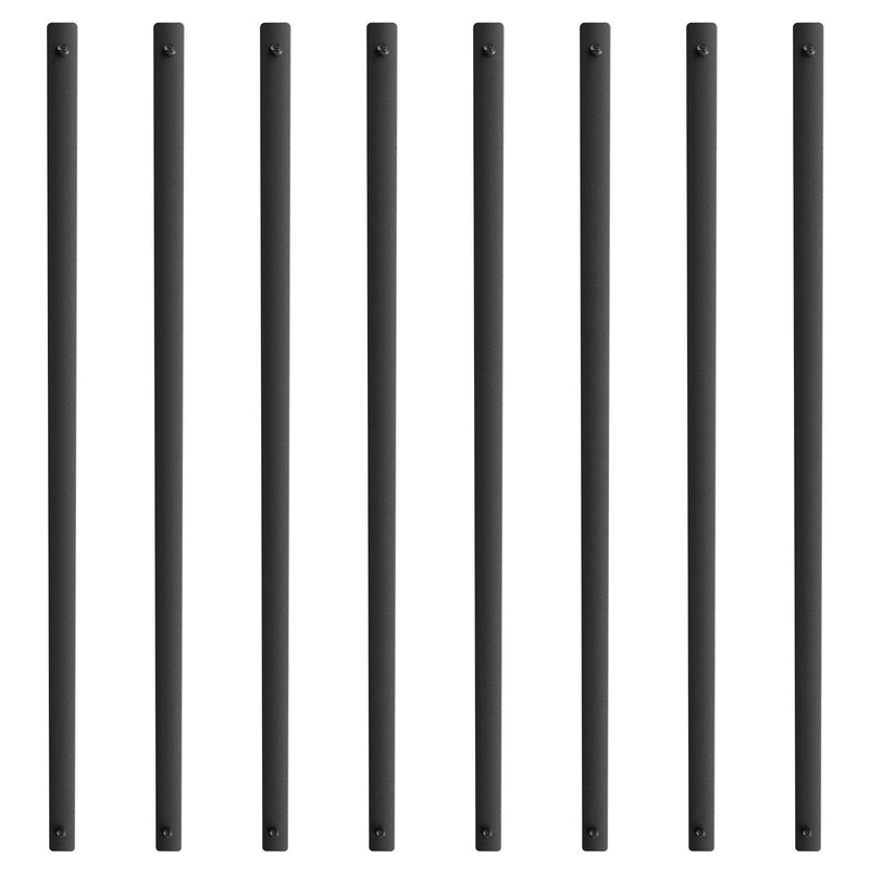 Staircase Balusters 38'' Aluminum Alloy Spindles 72 Pack Satin Black
