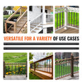 Staircase Balusters 38'' Aluminum Alloy Spindles 72 Pack Satin Black