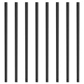 Staircase Balusters 38'' Aluminum Alloy Spindles 72 Pack Satin Black