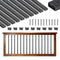 61x Deck Balusters 82cm Galvanized Steel Railing Spindles Black