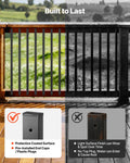 61x Deck Balusters 82cm Galvanized Steel Railing Spindles Black