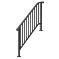 Handrails for Outdoor Steps 5 Step Carbon Steel Stair Rails