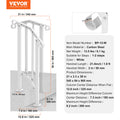 Handrail 1-2 Step Stair Rail Kit Carbon Steel White Outdoor Deck