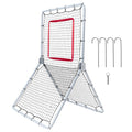 Baseball And Softball Rebounder Net, 3.5 x 6 ft PitchBack Baseball Pitching Nest, Softball Pitchback Net, Fielding Trainer, Bounce Back Net for Fielding/Throwing Practice, 5 Adjustable Angles