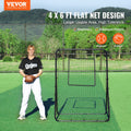 Baseball Rebounder Net 4x6ft Pitchback Pitch Return Trainer Target
