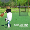 Baseball Rebounder Net 4x6ft Pitchback Pitch Return Trainer Target